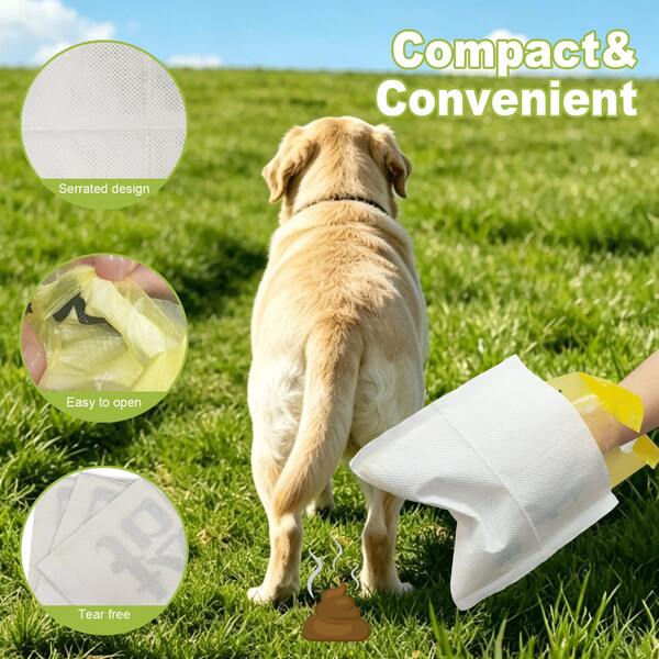 100pcs Extra Large Double Layer Thickened Leak-Proof Disposable Pet Waste Bags, Suitable For Outdoor Dog Walking Daily Use