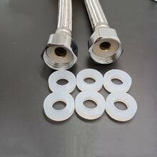 [50pcs Leak-Proof Silicone Gaskets]10/20/30/40/50pcs White Silicone Sealing Leak-Proof Gaskets For Household Pipe Fittings, Suitable For 1/2 Inch Pipe Sealing Silicone Rings, Hot And Cold Silicone Rings, Drainage Connection Explosion-Proof Heat-Resistant Leak-Proof Silicone Gaskets - A - View 3