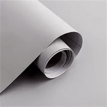 1 Roll 15.74/23.62 Inch Grey Self-Adhesive Wallpaper, Solid Color, Removable, For Cabinet Backsplash, Countertop, Shelf, Waterproof & Oil-Resistant Thick Vinyl For Home Decor - Light Grey - View 16