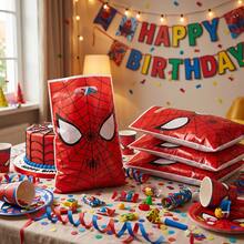 Marvel 1套/10個 蜘蛛人生日派對禮物袋、蜘蛛人糖果袋、糖果袋、生日派對用品與裝飾，完美的生日與節日禮物、新年禮物、情人節禮物、復活節禮物 - 查看 1