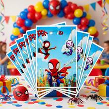 Marvel 1套/10個 蜘蛛人生日派對禮物袋、蜘蛛人糖果袋、糖果袋、生日派對用品與裝飾，完美的生日與節日禮物、新年禮物、情人節禮物、復活節禮物 - 查看 7