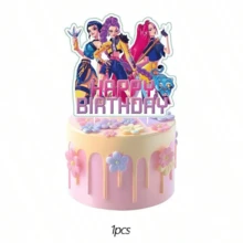 1/24/25pcs 2026 New K-Pop Girl Group Decorative Cards, Themed Desktop Display, Birthday And Fan Party Decoration Accessories, K-Pop Fan Collection Gift - Multicolor - View 6