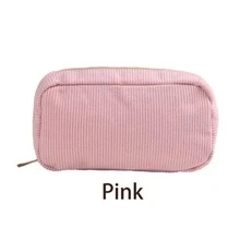 1pc Customized Embroidered Name Cosmetic Bag, Women's Makeup Organizer, Daily Travel Storage, Travel Toiletry Bag, Large Capacity, Bridal Party Gift, Bridesmaid Gift, Birthday Gift, Mother's Day Gift, Teacher's Day Gift, Chic & Elegant, Gift For Her - Multicolor - View 14