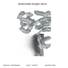 1/10/50/100/200/500入拋棄式塑膠保鮮膜，彈性自封邊設計，可用於保存剩菜、覆蓋碗盤，居家適用 - 彩色 - 查看 17