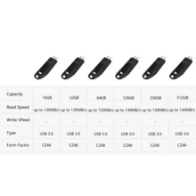 SanDisk 1pc USB 3.0 Flash Drive, USB Type-A Commemorative USB Drive, Suitable For Laptop/Smart TV - View 2