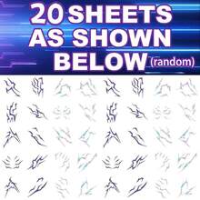 10/20pcs Tattoos Temporary Tattoos Of Cartoon Demon-Hunting Witch Group Sticker K-Pop High-End Colorful Cartoon Anime Graffiti Creative Sticker(Style Sent At Random) - Multicolor - View 10