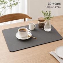 1 Kitchen Countertop Absorbent Mat, Bar Drain Mat, Coffee Machine Mat, Free Washable Heat Insulation Mat, Kitchen Decor Living Room Home Decor Living Room - Multicolor - View 7