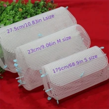 1pc Plastic Mesh Fabric, Used For Making Bags, Weaving Materials, White Chenille Mesh Sheet, Suitable For Needlework DIY Accessories, Handmade Bag Making Tool Set, Crafts, Sewing, Personalized Gifts, Crochet, Adult Handicrafts, Sewing, Sewing Fabric, DIY - White - View 5