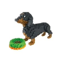 1938 Stücke Cartoon Hund Mikro Mini Blöcke, 3D Tier Spielzeug. Lebendiges Aussehen & helle Farben, mit Dackel, Schnauzer, Husky und Corgi. Großartig für Hundeliebhaber & Anfänger, fördert Flexibilität und Fantasie, ideal für Dekoration und Geschenke - Verschiedenfarbig - Übersicht 6