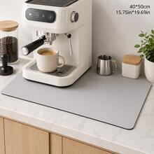 1 Kitchen Countertop Absorbent Mat, Bar Drain Mat, Coffee Machine Mat, Free Washable Heat Insulation Mat, Kitchen Decor Living Room Home Decor Living Room - Multicolor - View 18