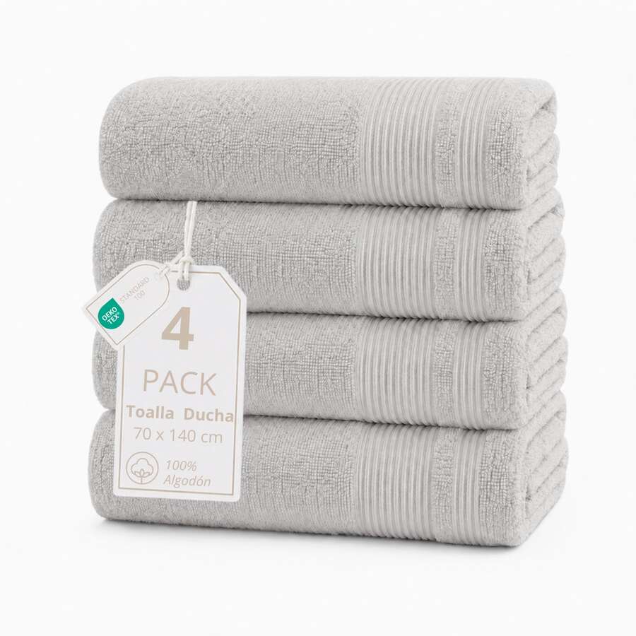 Towels - Light Grey - View 1