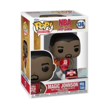 Funko Pop! Basketball: 60849 NBA All-Stars - Magic Johnson (Red Jersey Special Edition) #136 - Multicolor - View 2