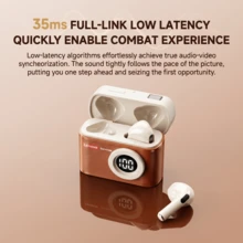Lenovo LE218 藍牙耳機，復古CCD造型，配戴舒適，半入耳式耳機，13mm動圈，適配多場景，藍牙6.0，持久續航，適配手機、電腦等設備 - 查看 6