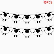 1 Set Cartoon Lamb Party Banner, Baby Room Decoration And Baby Shower Garland - View 6
