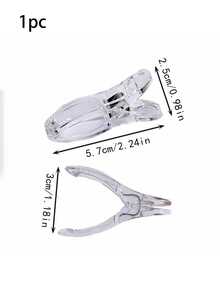 Heavy Duty Transparent Plastic Spring Clips, Suitable For Balloon Arch Construction, Birthday Party Decoration, Photography Backdrop, Crafts & Woodworking - Multi-Function Clips With Non-Slip Base, Balloon & Banner Fixing Clips - Multiple Styles - View 8