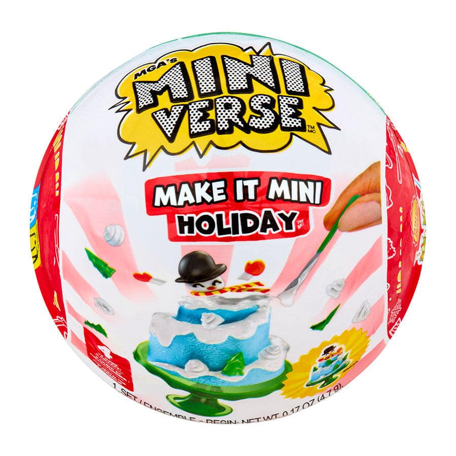 MGA Entertainment MGA's Miniverse Make It Mini , The Grinch Dr. Seuss, Mini Collectibles, Mystery Blind Packaging, Seasonal, DIY, Crafts, Resin Play, Replica Food, NOT Edible, Collectors, Gift(Random)