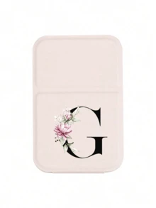 White Mini Initial Folding Portable Makeup Mirror, Printed With Purple Flowers A-Z Letters, With Stand Makeup Mirror, Travel Mirror, Beauty Product, Desktop Makeup Mirror, Rectangular Desktop Compact Makeup Mirror, Foldable Small Minimalist Makeup Mirror, Student Dorm Back To School Mirror, Back To School Gift, Travel Portable Makeup Mirror, Suitable For Women Gifts - Back To School Season, Best Gift For Teachers - Multicolor - View 18