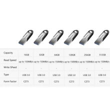 SanDisk 1pc USB 3.0 Flash Drive, USB Type-A Storage Drive, Compatible With Laptop/Smart TV - View 2