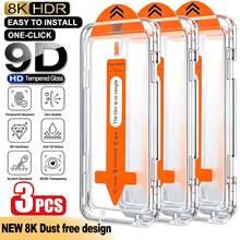 CASECOPS 3入裝高畫質透明鋼化玻璃螢幕保護貼，附自動對位安裝套件，相容 17 Pro Max/17 Pro/17 Air/17/17e、16 Plus/16 Pro Max/16 Pro/16e/16 系列及其他機型，高品質 9H 硬度鋼化玻璃，超快速安裝，防塵設計，為手機螢幕提供全面保護 - 3件 - 查看 26