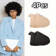 2/4/6Pcs Soft Breathable Thick Sponge Shoulder Pads, Suitable For Women - Elegant Theme Design, Multi-Purpose Applicable To Dresses, Jackets, Shirts - Unisex Clothing Accessories, 3 Colors, Clothing Pads, Soft Texture - Multicolor - View 22