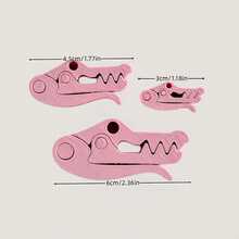 3pcs Fun Crocodile Shaped Snack Bag Sealing Clips Food Bag Packaging Clips Lightweight Durable Kitchen Gadget - View 6