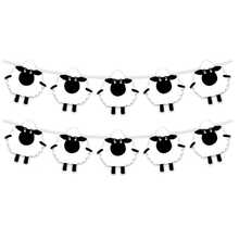 1 Set Cartoon Lamb Party Banner, Baby Room Decoration And Baby Shower Garland - View 1