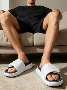 Under Armour 男士运动凉鞋/拖鞋 UA Ignite Pro 8 SL-GRY，2026 夏季新款厚底魔术贴沙滩拖鞋 6000337-014 - 6000337-014 - 查看 4