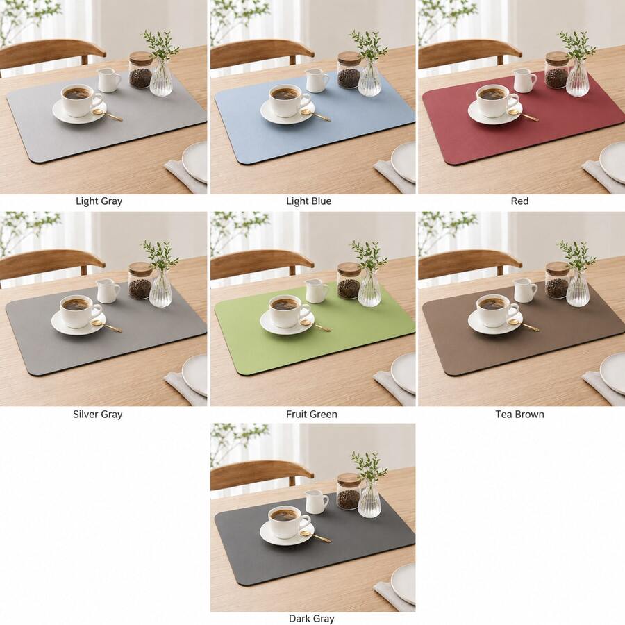 1 Kitchen Countertop Absorbent Mat, Bar Drain Mat, Coffee Machine Mat, Free Washable Heat Insulation Mat, Kitchen Decor Living Room Home Decor Living Room - Multicolor - View 1