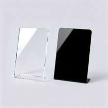 2/4Pcs, 15x16/20x26cm, Clear/Black, 3mm Thickened Acrylic, Dry Erase Writing Board, Mini Whiteboard, Wipeable Reusable Easy Clean, Freestanding, Table Sign, Restaurant, Office, Shop, Wedding, Party, Menu Holder, Message Board, Graduation, Home Decor - Notice Board - View 9
