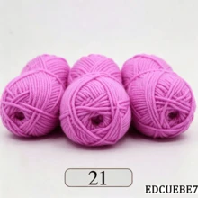 EDCUEBE7 Mixed Color 5-Ply Milk Yarn, Common Colors, Suitable For Crochet - For Mats, Carpets, Clothing, Scarves And Beginner DIY Projects - 5 Strands Of 50g Yarn - View 33