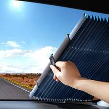 1pc Car Front Windshield Sun Shade, Reflective Aluminum Foil Sunshade, Heat Insulation & UV Protection, Blocks 80%-90% UV Rays, Reduces 10-15°C Heat, Anti-Glare Dashboard Protection, Foldable Front Window Sunshade, Suitable For Sedan, SUV, Truck - A - View 2