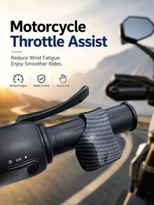 Motorcycle Throttle Assist Grip, Anti-Slip Handle Control Auxiliary Grip Assist Tool Motor Assist Clamp, Motorcycle Upgrade Accessory - A - View 6