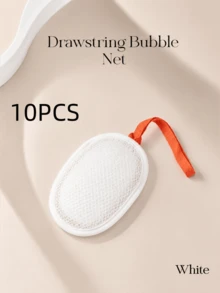 1 pezzo Borsa in rete opaca per la pulizia, borsa in rete portatile per bagno schiumoso, borsa in rete per sapone fatta a mano, per una pulizia profonda e una schiuma ricca - Multicolore - Visualizzare 15
