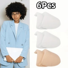 2/4/6Pcs Soft Breathable Thick Sponge Shoulder Pads, Suitable For Women - Elegant Theme Design, Multi-Purpose Applicable To Dresses, Jackets, Shirts - Unisex Clothing Accessories, 3 Colors, Clothing Pads, Soft Texture - Multicolor - View 18