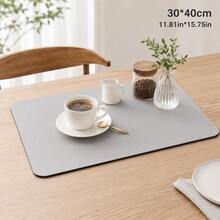 1 Kitchen Countertop Absorbent Mat, Bar Drain Mat, Coffee Machine Mat, Free Washable Heat Insulation Mat, Kitchen Decor Living Room Home Decor Living Room - Multicolor - View 17