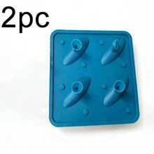 Shark Tray, Shark Silicone Ice Mold With 1 Non-Stick Tray With 4 Compartments, Reusable, Stackable, Flexible And Removable Tray Suitable For Freezing, Whiskey, Cocktails, Perfect For Making Ice Cubes, Desserts, Party, Fun, Unique Novelty Shark Gift - Multicolor - View 14