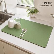 1 Kitchen Countertop Absorbent Mat, Bar Drain Mat, Coffee Machine Mat, Free Washable Heat Insulation Mat, Kitchen Decor Living Room Home Decor Living Room - Multicolor - View 12