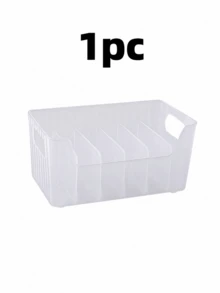 Durable Transparent Condiment Storage Box With Adjustable Divider Multipurpose Kitchen Organizer Box For Home Kitchen Organization Countertop Apartment Essentials Stackable Detachable Fridge Organizer Fridge Restock Great Restaurant Summer Cleaning - Multicolor - View 12
