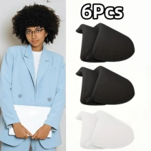 2/4/6Pcs Soft Breathable Thick Sponge Shoulder Pads, Suitable For Women - Elegant Theme Design, Multi-Purpose Applicable To Dresses, Jackets, Shirts - Unisex Clothing Accessories, 3 Colors, Clothing Pads, Soft Texture - Multicolor - View 24