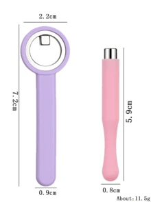 2pcs Cat Eye Nail Art Magnet Set, Hollow Ring & Cylindrical Magnetic Rods, Strong Magnetic 3D Halo Cat Eye Effect, DIY Nail Art Tools, Y2K Dopamine Nail Accessories, Suitable For Salon And Home Use - Multicolor - View 6
