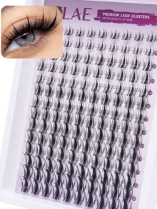 ELAE Wispy Manga Lashes Clusters Anime Spiky False Eyelashes Little Devil Mixed 8-16mm Individual Lash Extensions  D Curl Reusable Fairy DIY At Home Cosplay Makeup Daily Beauty Tools - Manga lashes - 查看 1