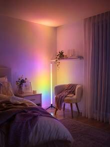 1pc RGB Standing Corner Accent Lamp, Remote Control LED Floor Light For Bedroom, Game Area And Apartment - one-size - View 11