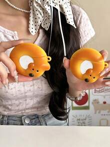 1 chiếc bao bảo vệ tai nghe Bluetooth cho chó hình bánh mì vòng 3D, tương thích với 1/2/3/4/Pro/Pro2/Pro3 - Nhiều màu - Xem 2