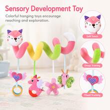 Baby Soothing Plush Toys Stroller With Hanging Rattle Toys With Twist ...