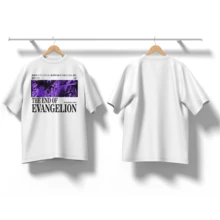 Men's Cotton T-Shirt With Anime Print, The End Of Streetwear, Oversized Manga - 白色 - 查看 2