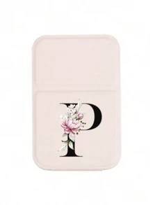 White Mini Initial Folding Portable Makeup Mirror, Printed With Purple Flowers A-Z Letters, With Stand Makeup Mirror, Travel Mirror, Beauty Product, Desktop Makeup Mirror, Rectangular Desktop Compact Makeup Mirror, Foldable Small Minimalist Makeup Mirror, Student Dorm Back To School Mirror, Back To School Gift, Travel Portable Makeup Mirror, Suitable For Women Gifts - Back To School Season, Best Gift For Teachers - Multicolor - View 19
