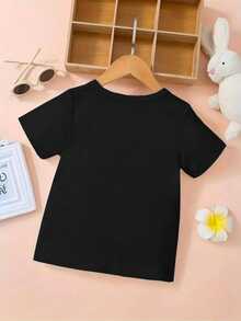 Globe, Creating A Fun Atmosphere. Paired With A Denim Skirt For Easy Running. Clothing For Girls Aged 10 To 16 Years. Clothing For Boys And Girls. Girls' Clothing Set. Girls' T-Shirts MT9W - 黑色 - 查看 2