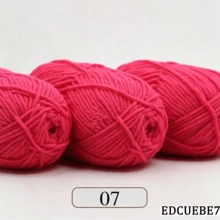 EDCUEBE7 Mixed Color 5-Ply Milk Yarn, Common Colors, Suitable For Crochet - For Mats, Carpets, Clothing, Scarves And Beginner DIY Projects - 5 Strands Of 50g Yarn - View 28