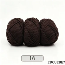 EDCUEBE7 Mixed Color 5-Ply Milk Yarn, Common Colors, Suitable For Crochet - For Mats, Carpets, Clothing, Scarves And Beginner DIY Projects - 5 Strands Of 50g Yarn - View 23
