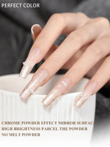 PERFECT COLOR Top Coat, No-Wipe Mirror Gloss Nail Sealant, Powder-Lock Formula, Long-Lasting Glass Shine UV LED Gel 12ml - Top Coat for  Powder - View 6